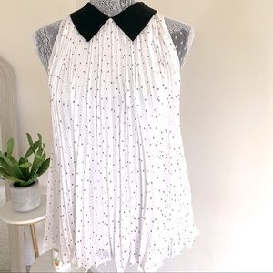 Alice + Olivia Employment Sleeveless Polka Dot